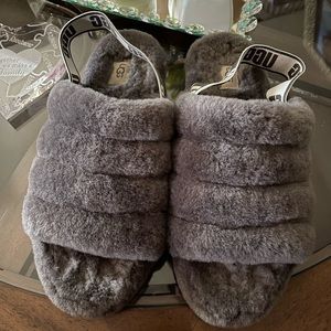 Women gray sling back Uggs size 12